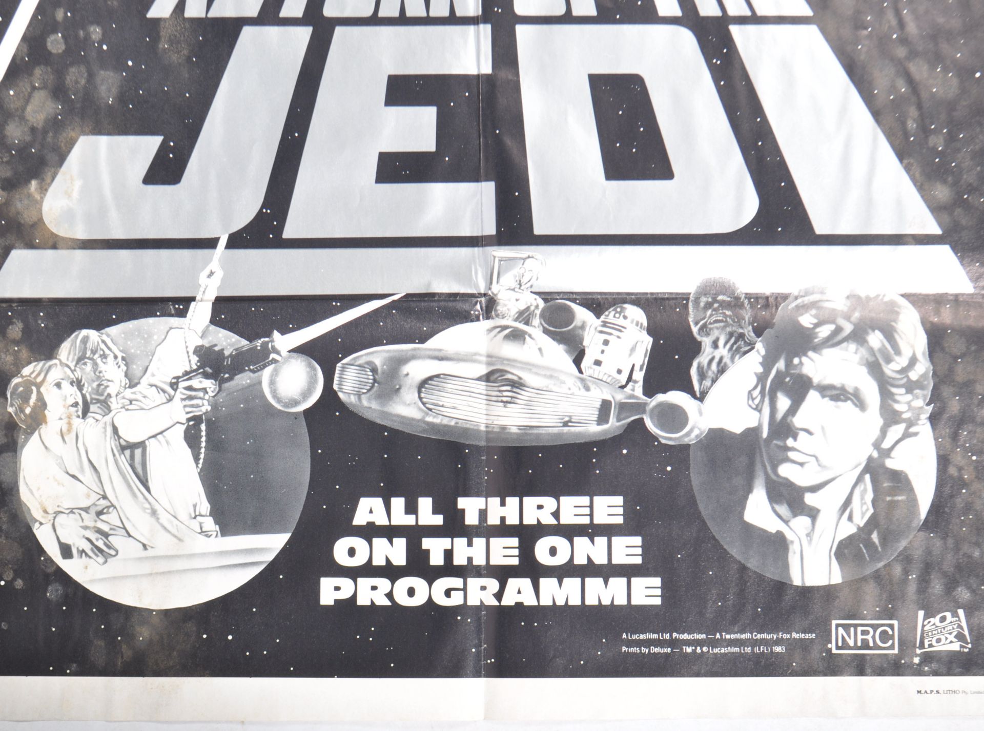 ESTATE OF DAVE PROWSE - RARE AUSTRALIAN TRIPLE BILL POSTER - Image 4 of 5