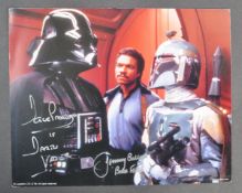 ESTATE OF DAVE PROWSE - VADER & FETT DUAL SIGNED PHOTOGRAPH