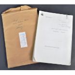 ESTATE OF DAVE PROWSE - ORIGINAL HITCH HIKER'S GUIDE SCRIPT