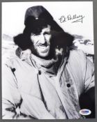 ESTATE OF DAVE PROWSE - SIR EDMUND HILLARY SIGNED PHOTO