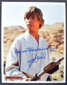 ESTATE OF DAVE PROWSE - 'MAY THE FORCE BE WITH YOU' MARK HAMILL SIGNED PHOTO