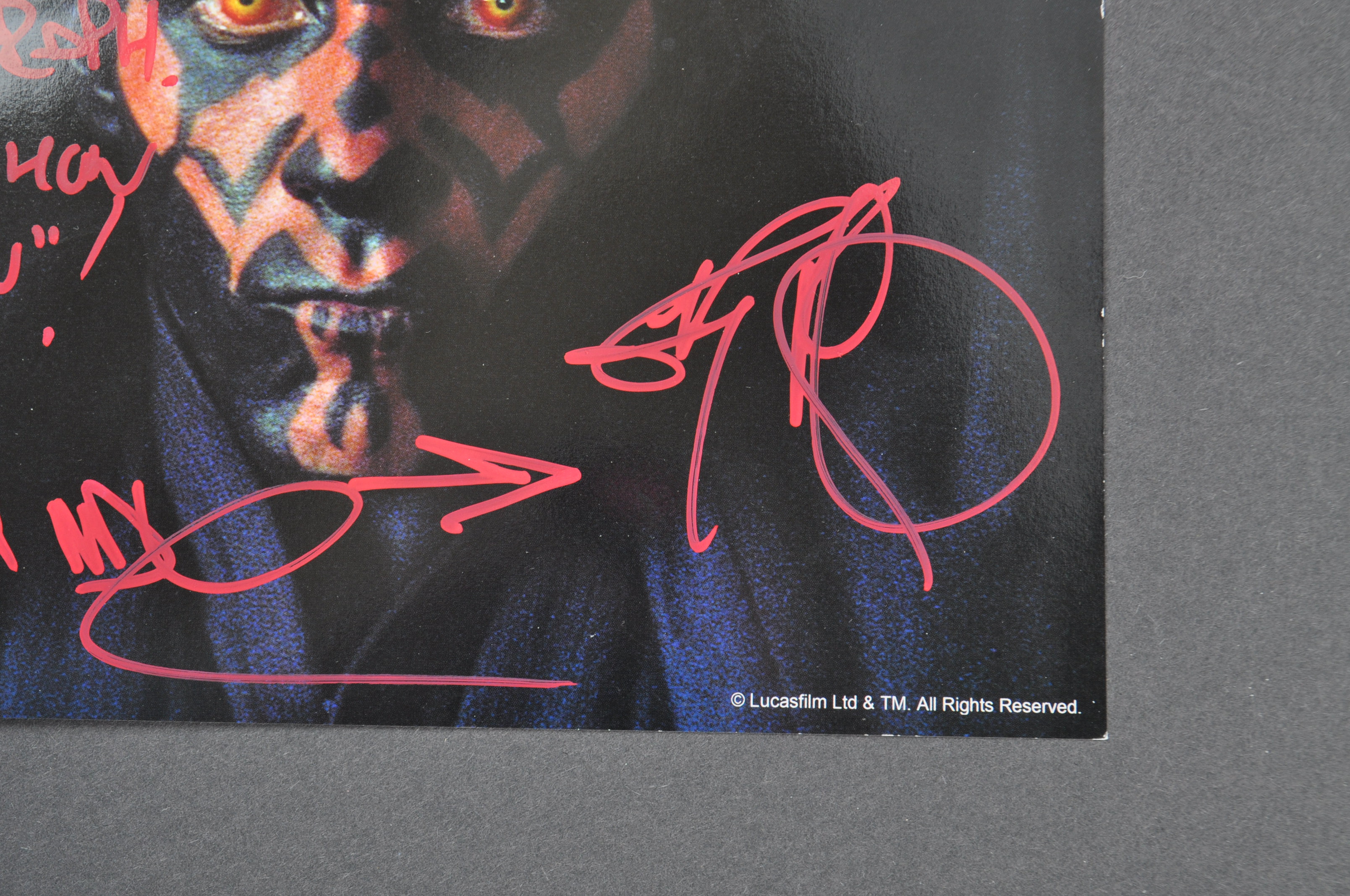 ESTATE OF DAVE PROWSE - RAY PARK (DARTH MAUL) SIGNED PHOTOGRAPH - Image 3 of 3