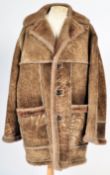 ESTATE OF DAVE PROWSE - 1970S SHEEPSKIN COAT AS WORN BY MR PROWSE