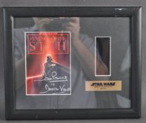 ESTATE OF DAVE PROWSE - AUTOGRAPHED FILM CEL DISPLAY