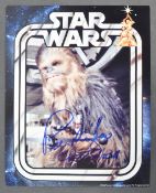 ESTATE OF DAVE PROWSE – STAR WARS - PETER MAYHEW SIGNED PHOTO