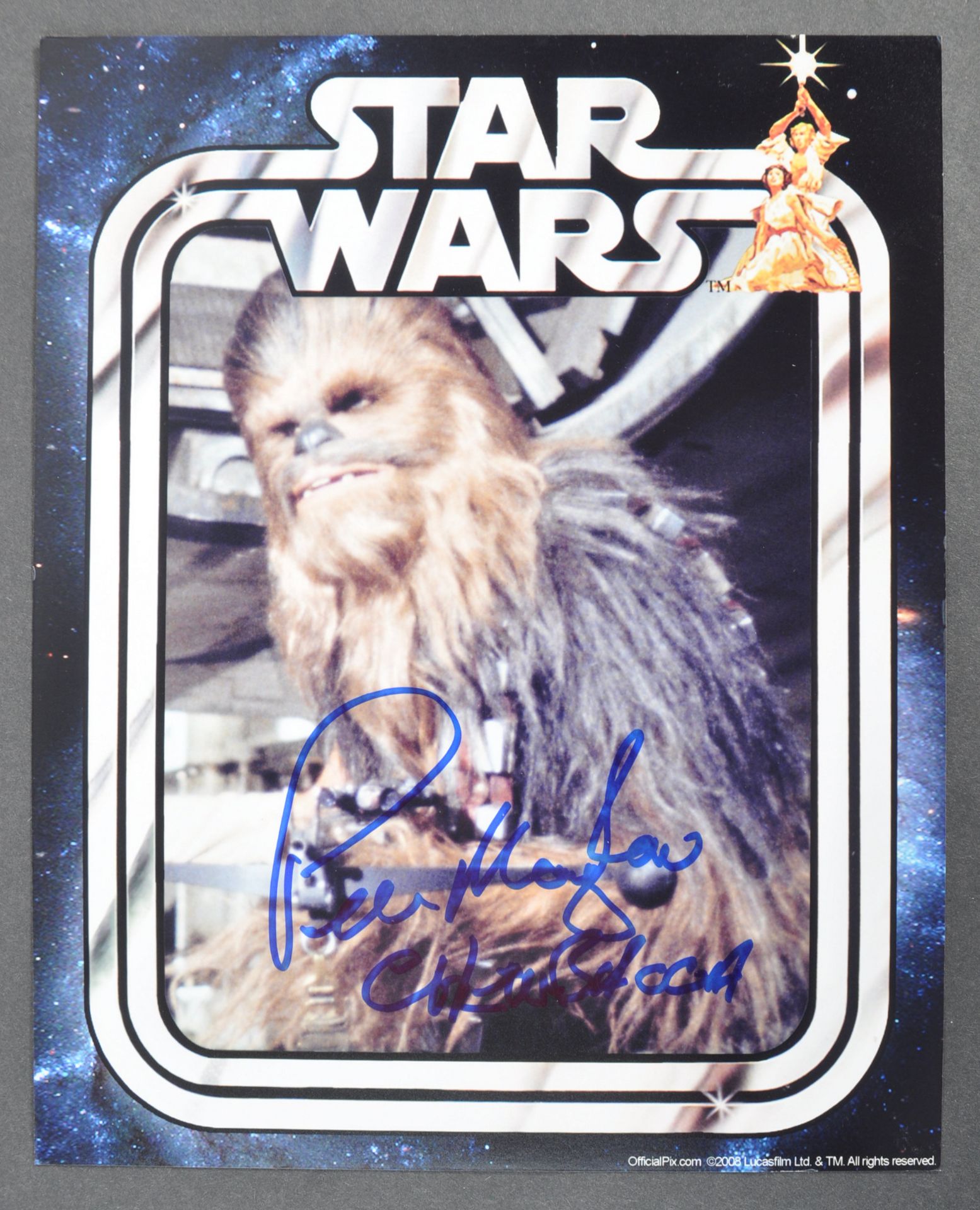 ESTATE OF DAVE PROWSE – STAR WARS - PETER MAYHEW SIGNED PHOTO