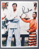 ESTATE OF DAVE PROWSE - SIR ROGER MOORE - SIGNED 8X10" PHOTO