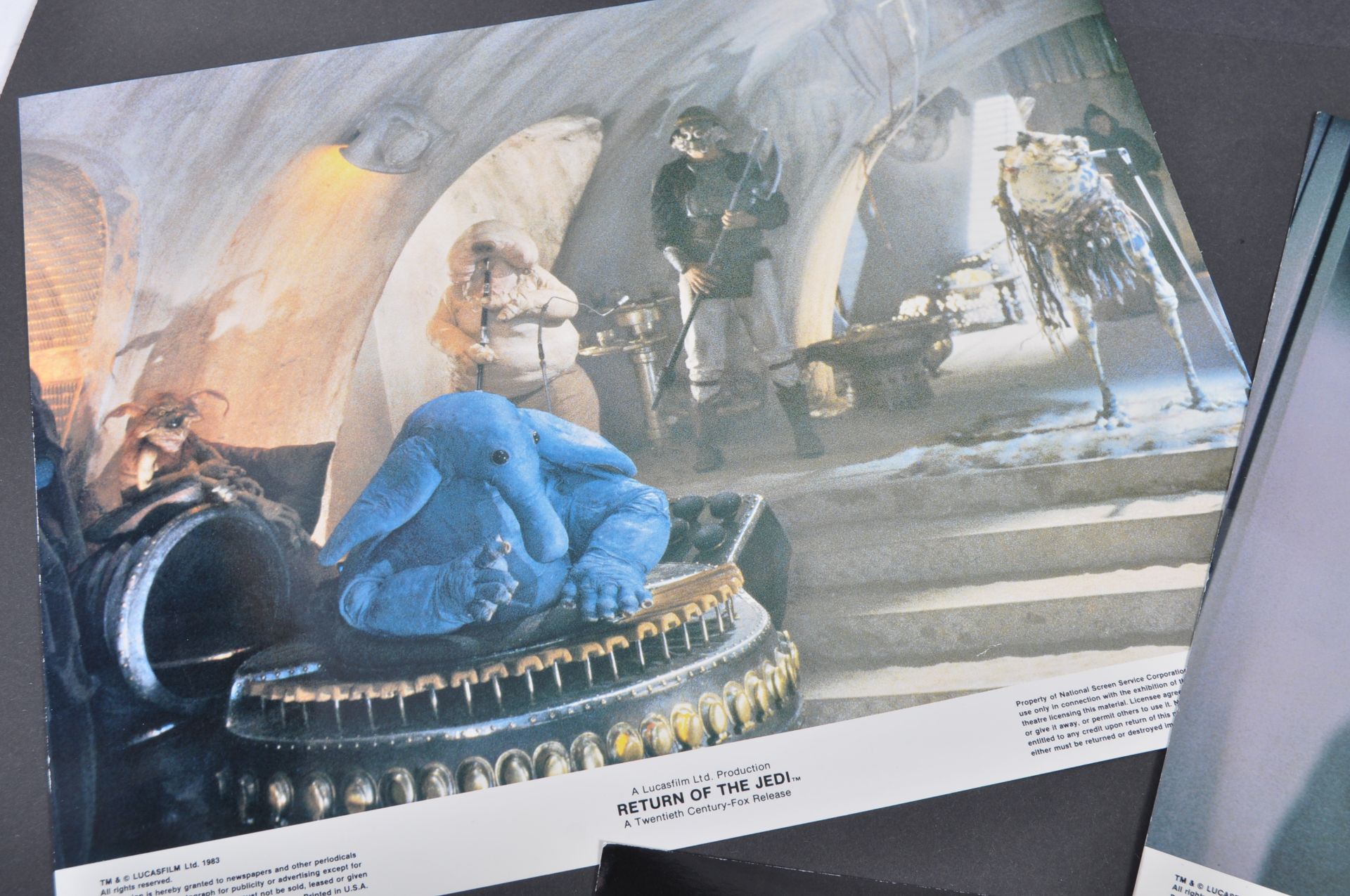 ESTATE OF DAVE PROWSE - RETURN OF THE JEDI SET OF LOBBY CARDS - Image 2 of 5