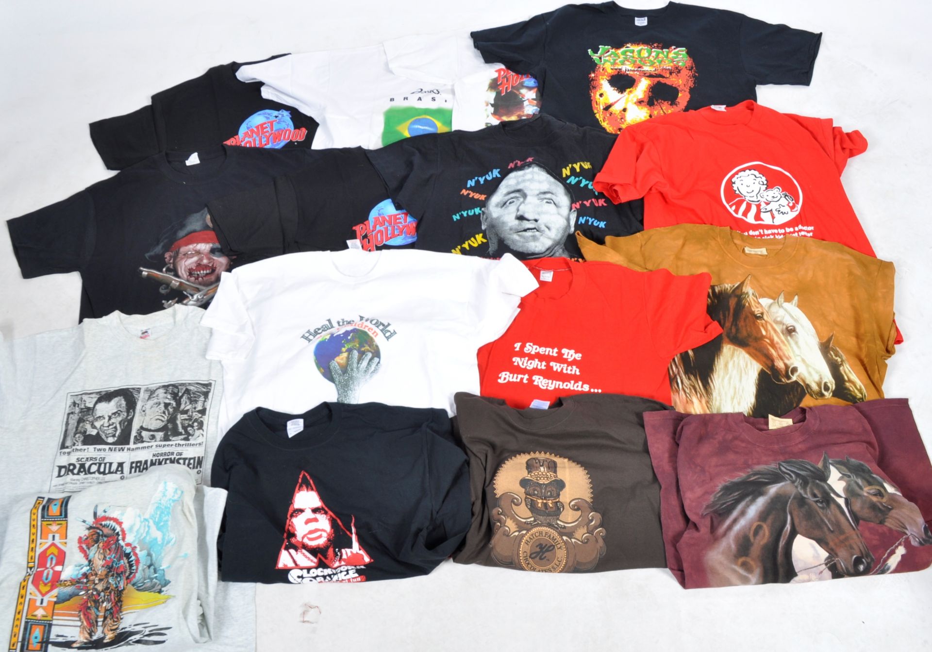ESTATE OF DAVE PROWSE - COLLECTION OF PERSONALLY OWNED T SHIRTS