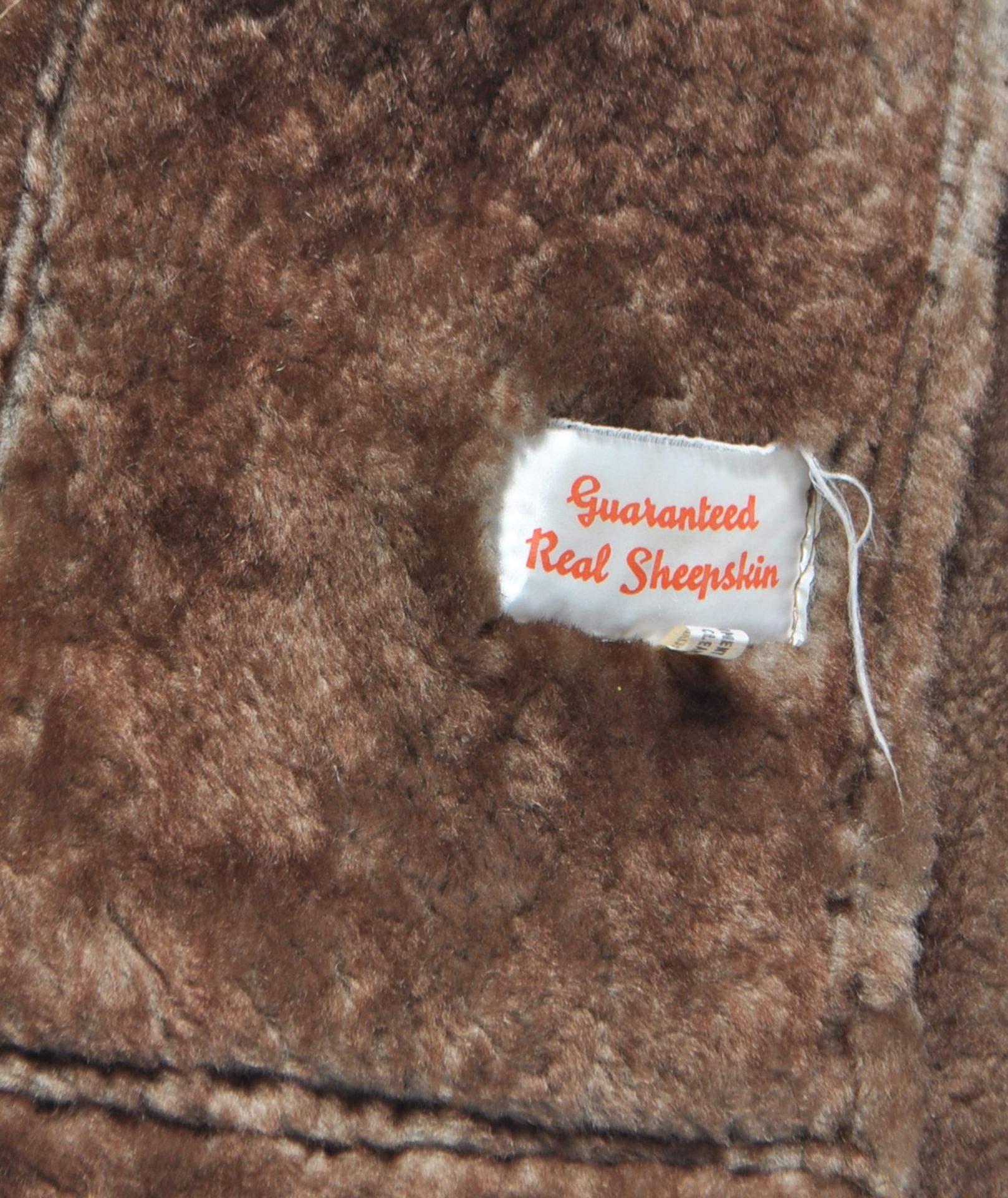 ESTATE OF DAVE PROWSE - 1970S SHEEPSKIN COAT AS WORN BY MR PROWSE - Image 7 of 7