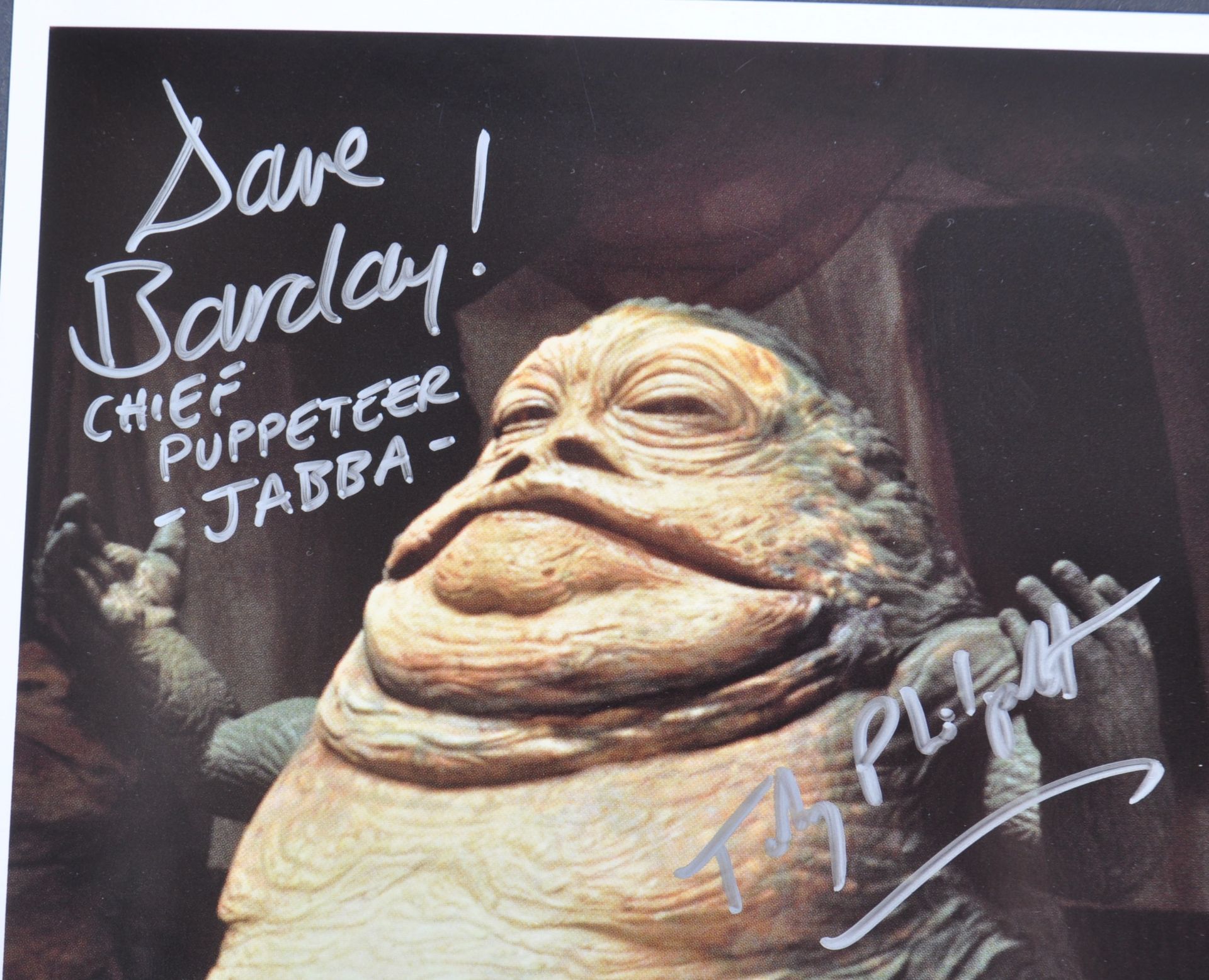 ESTATE OF DAVE PROWSE – STAR WARS OFFICIAL PIX CELEBRATION III DUAL SIGNED PHOTO - Image 2 of 2