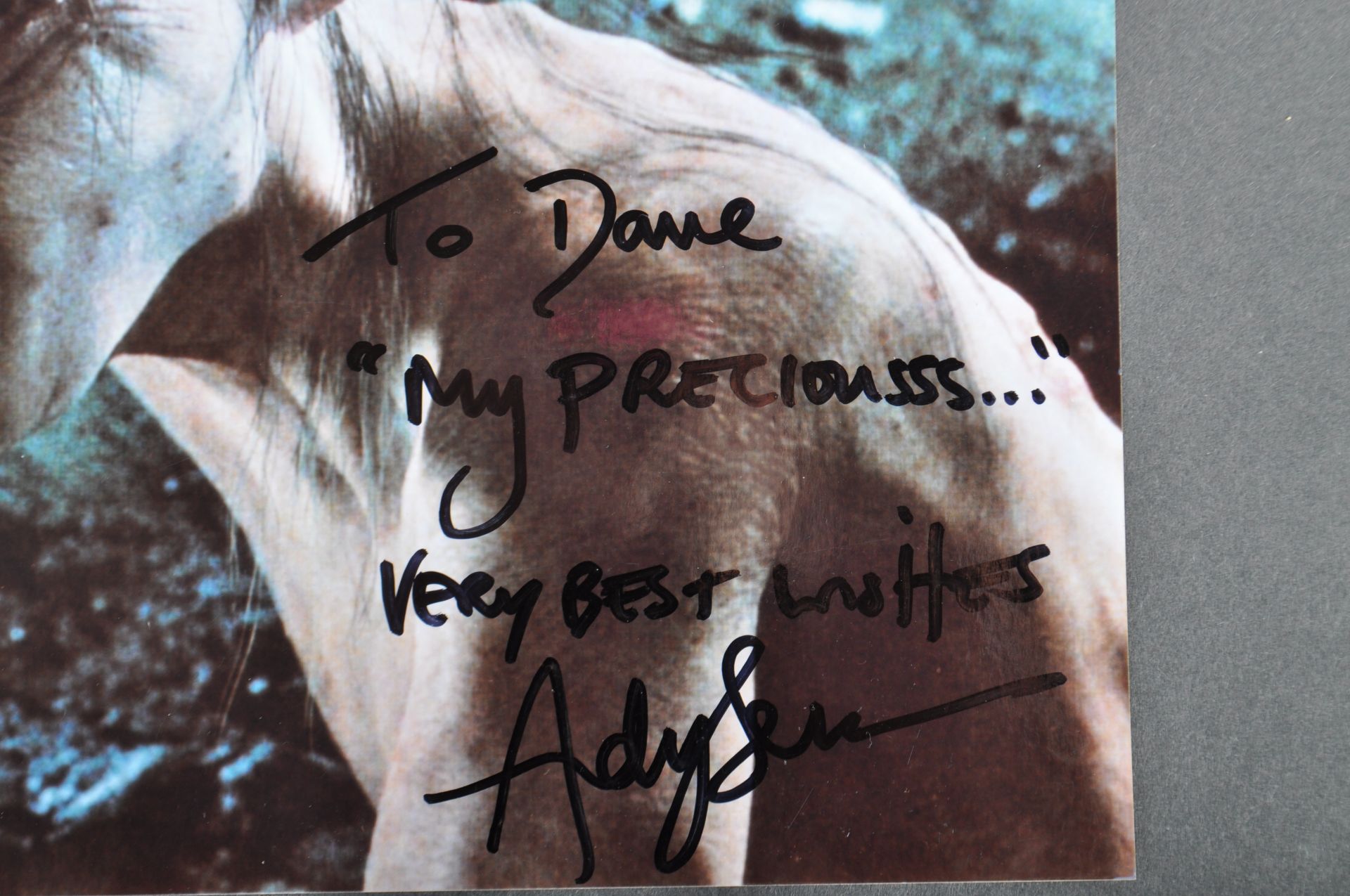 ESTATE OF DAVE PROWSE - ANDY SERKIS LORD OF THE RINGS SIGNED PHOTO - Image 2 of 2