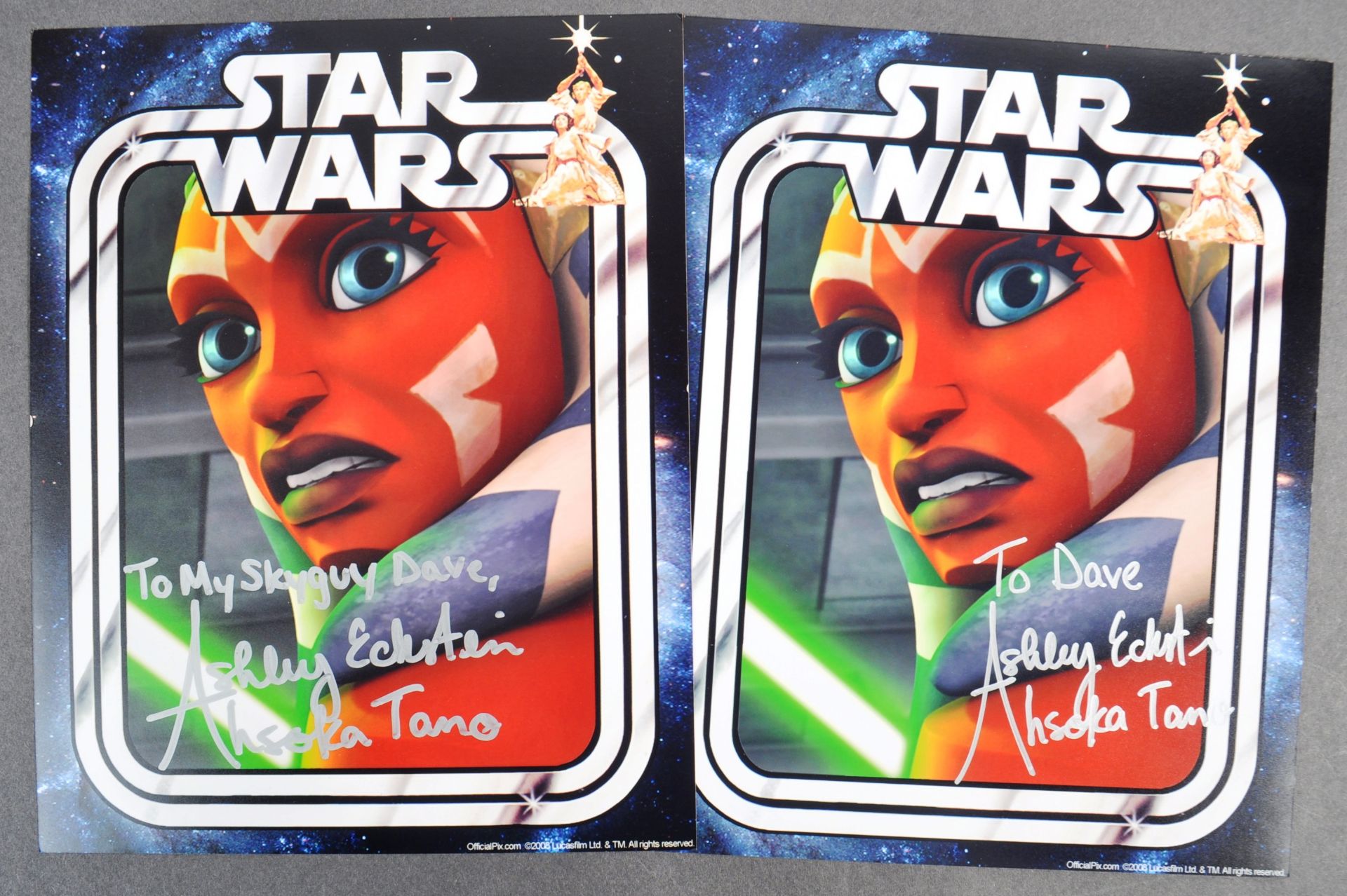 ESTATE OF DAVE PROWSE - STAR WARS - ASHLEY ECKSTEIN SIGNED PHOTOS