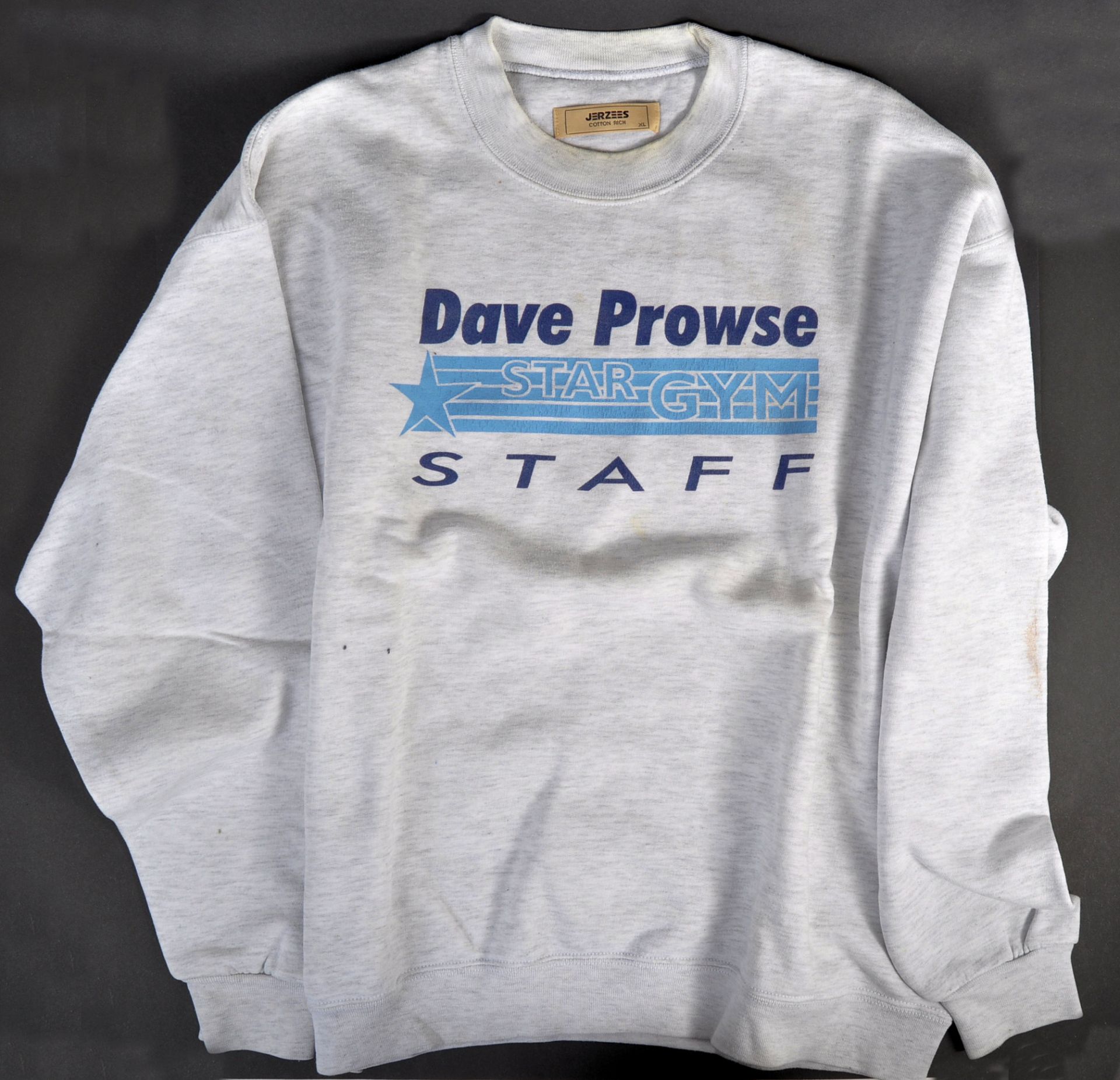 ESTATE OF DAVE PROWSE - PROWSE'S PERSONAL STAR GYM SWEATER