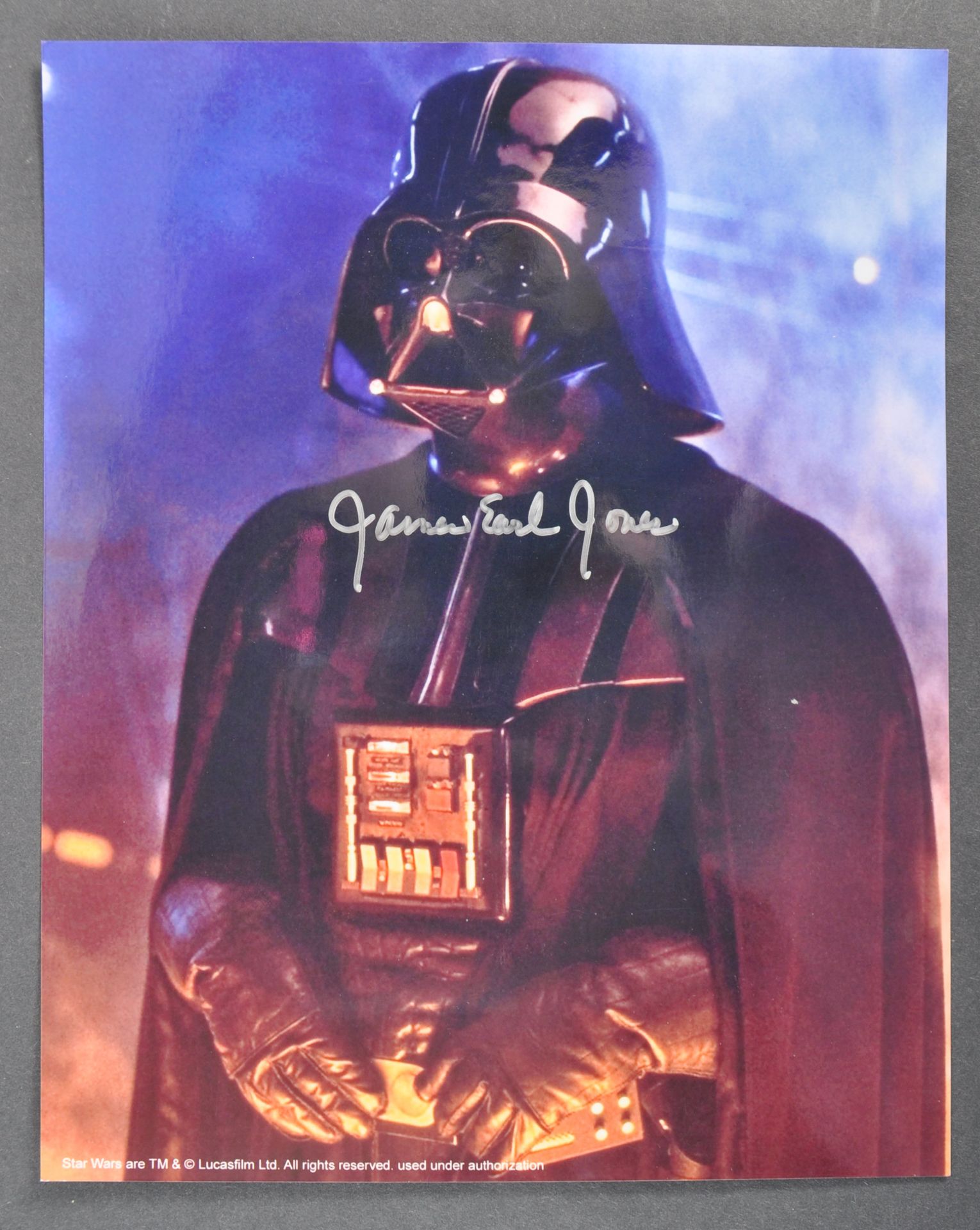 ESTATE OF DAVE PROWSE - JAMES EARL JONES SIGNED 8X10" PHOTOGRAPH