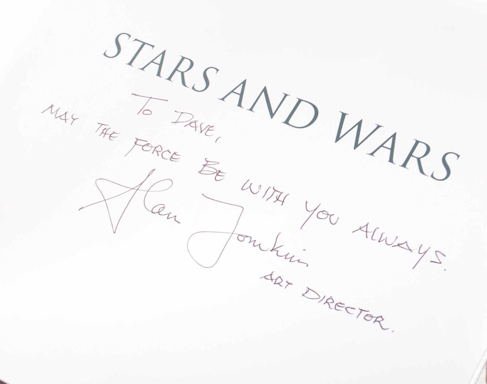 ESTATE OF DAVE PROWSE - ALAN TOMKINS - STAR WARS SIGNED BOOK - Image 2 of 5