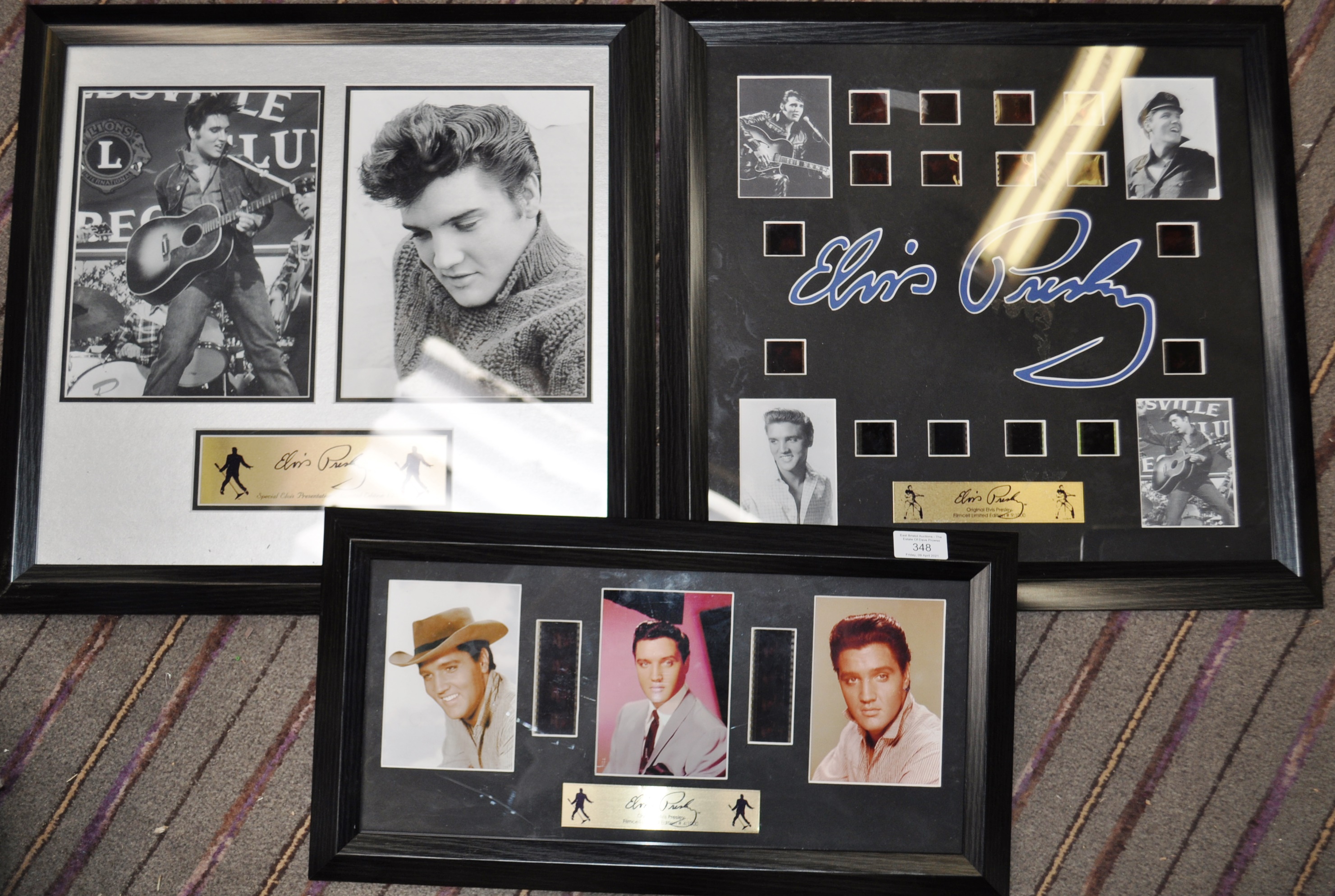 ESTATE OF DAVE PROWSE - ELVIS PRESLEY - FRAMED PRESENTATIONS