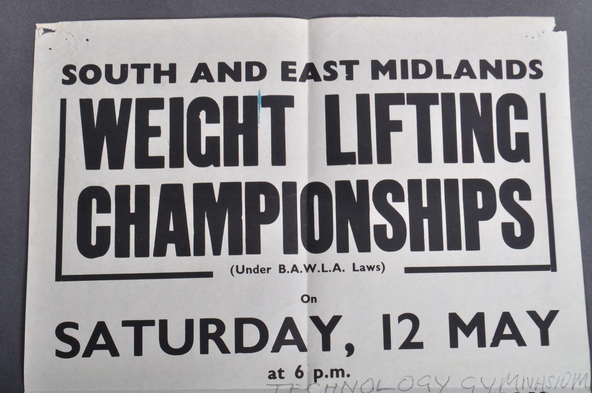 ESTATE OF DAVE PROWSE - 1960S WEIGHTLIFTING POSTER - Image 2 of 4