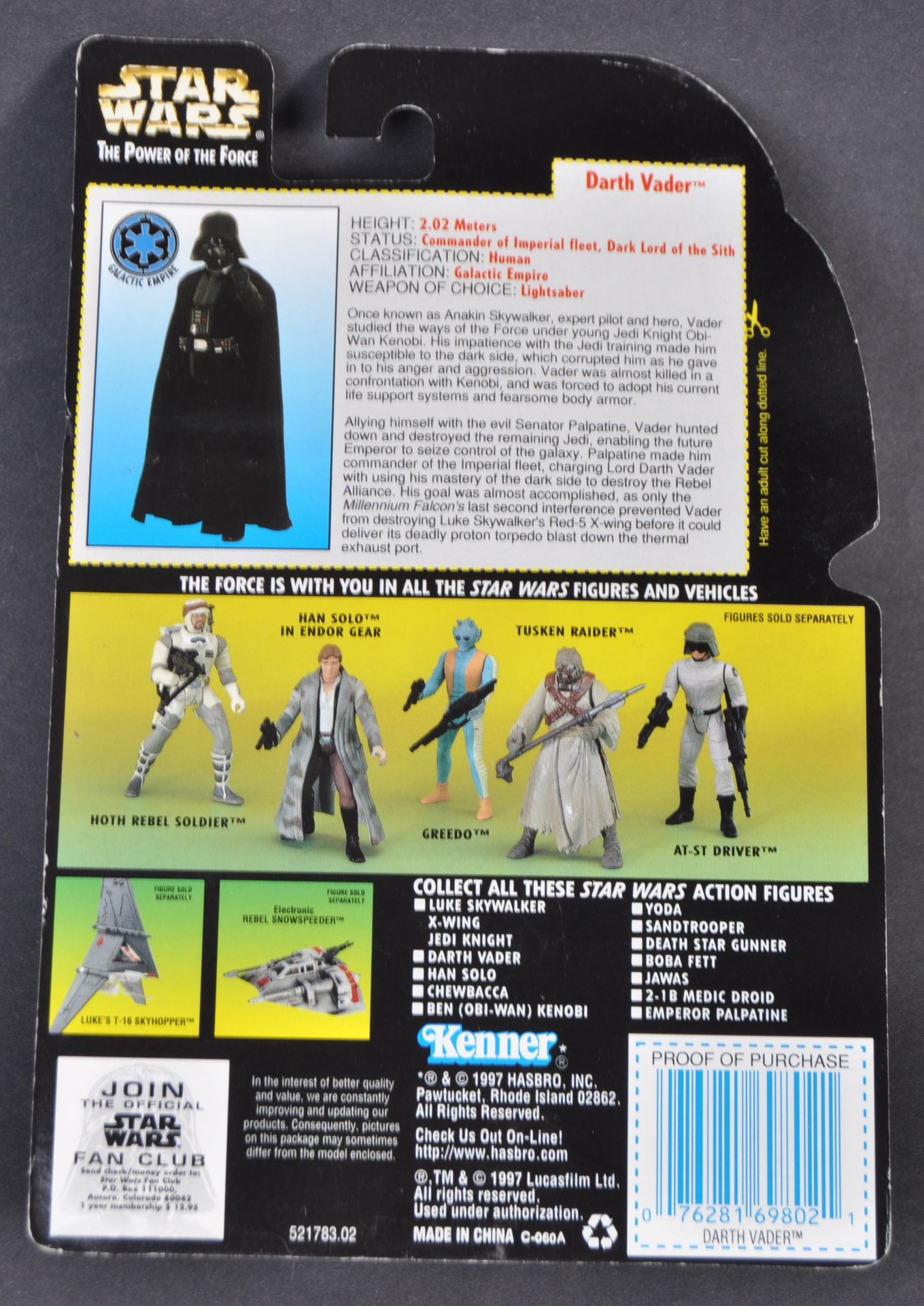 ESTATE OF DAVE PROWSE - RARE LIMITED EDITION SIGNED KENNER FIGURE - Image 3 of 4