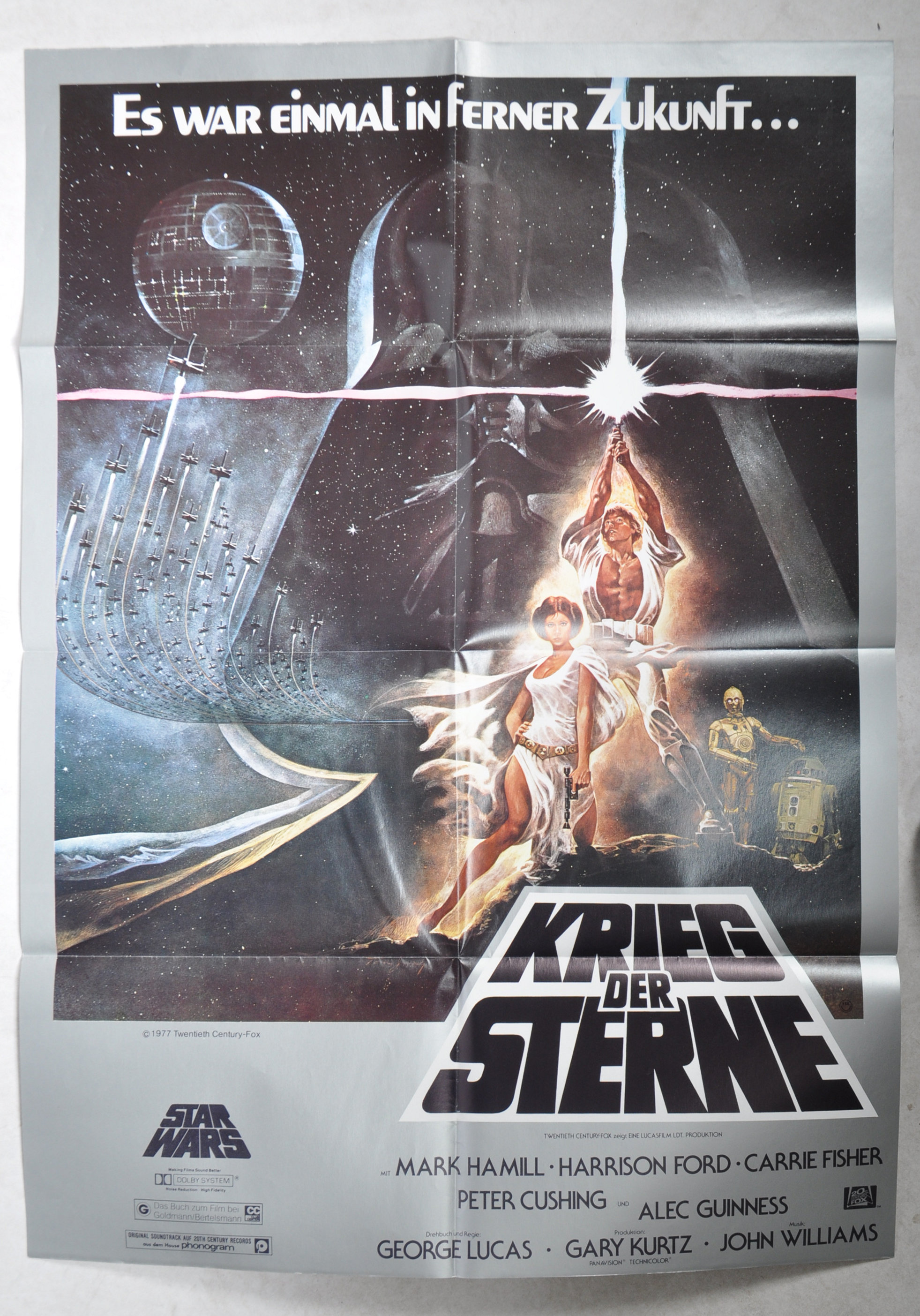 ESTATE OF DAVE PROWSE - STAR WARS 1977 ONE SHEET POSTER