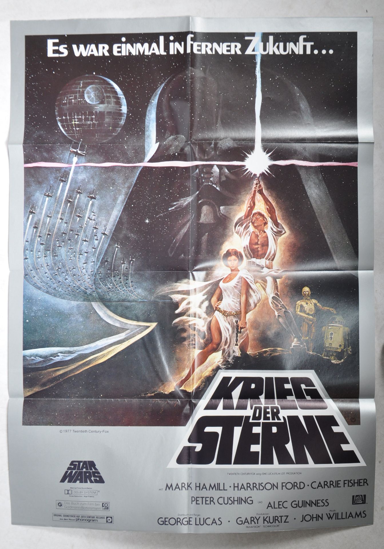 ESTATE OF DAVE PROWSE - STAR WARS 1977 ONE SHEET POSTER