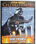 ESTATE OF DAVE PROWSE - STAR WARS CELEBRATION III CANVAS POSTER