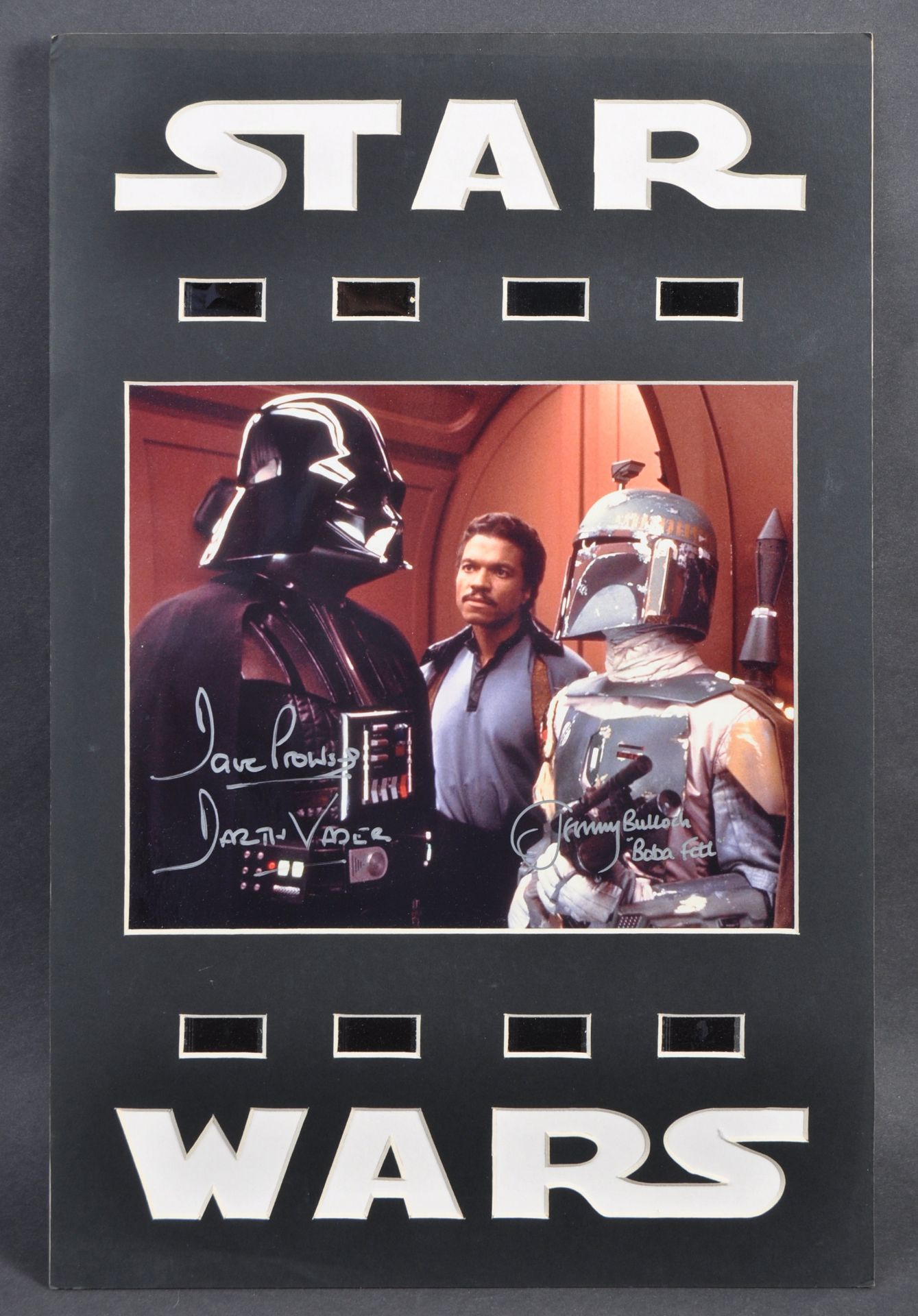 ESTATE OF DAVE PROWSE - VADER & FETT DUAL SIGNED PHOTOGRAPH