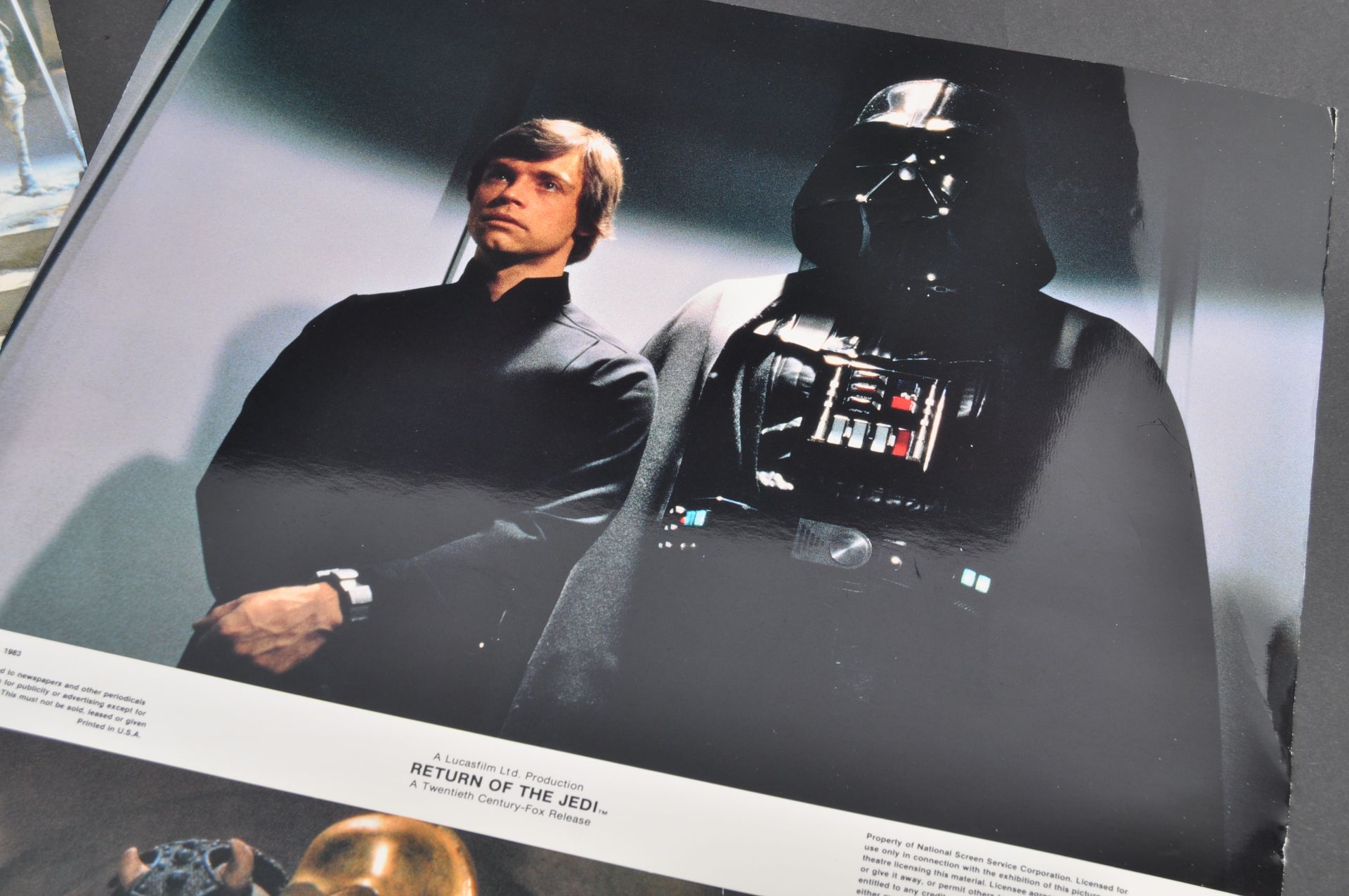 ESTATE OF DAVE PROWSE - RETURN OF THE JEDI SET OF LOBBY CARDS - Image 3 of 5