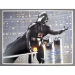 ESTATE OF DAVE PROWSE - EMPIRE STRIKES BACK 16X12 SIGNED
