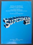 ESTATE OF DAVE PROWSE - PROWSE'S PERSONAL SUPERMAN III PREMIERE BROCHURE