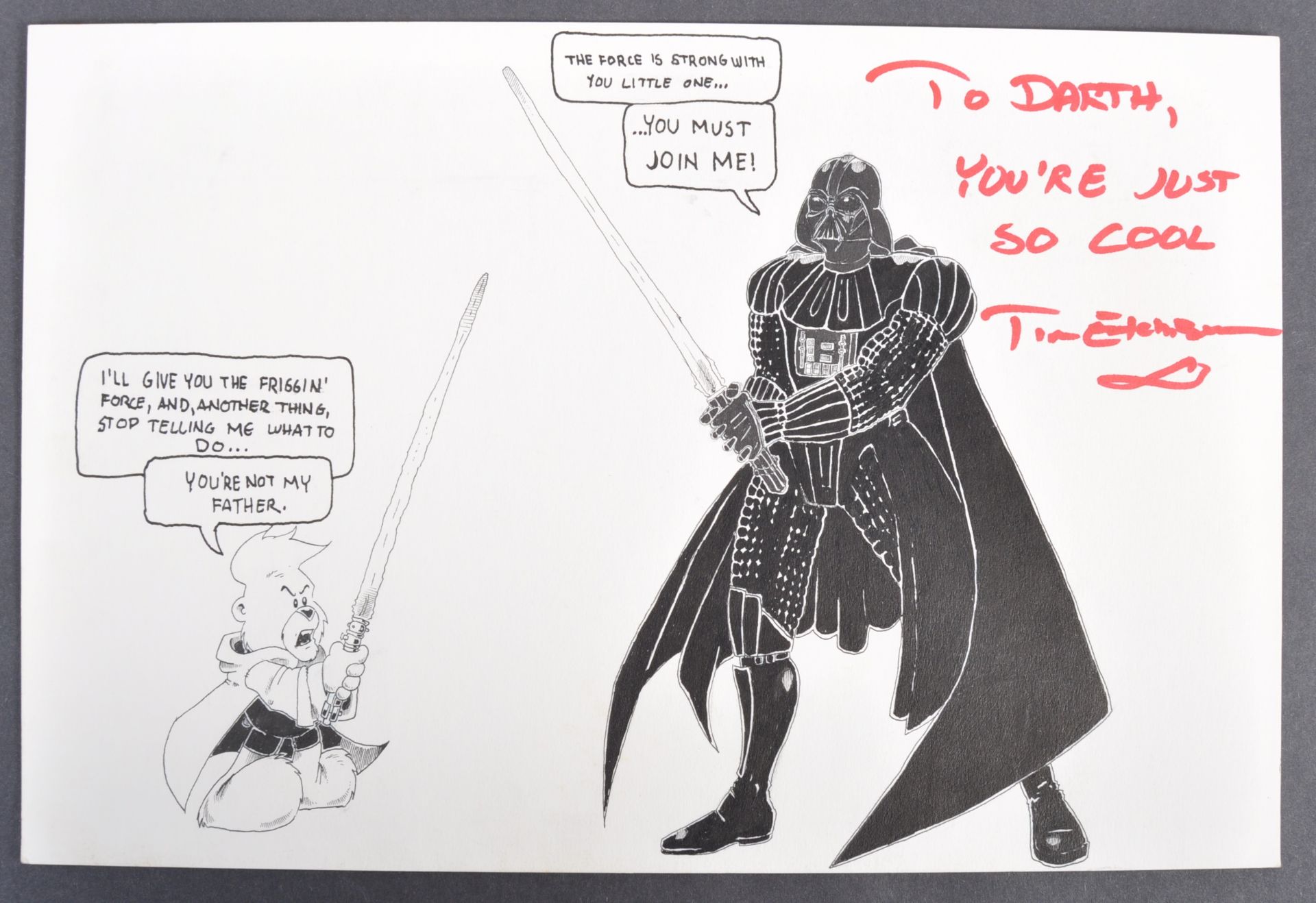 ESTATE OF DAVE PROWSE - ORIGINAL CUSTOMISED ARTWORK