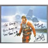 ESTATE OF DAVE PROWSE - MARK HAMILL - UNIQUE DEDICATED SIGNED PHOTO