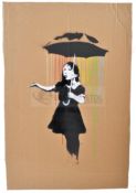 BANKSY - DISMALAND 2015 - UMBRELLA GIRL