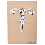 BANKSY - DISMALAND 2015 - CHRIST WITH SHOPPING BAGS