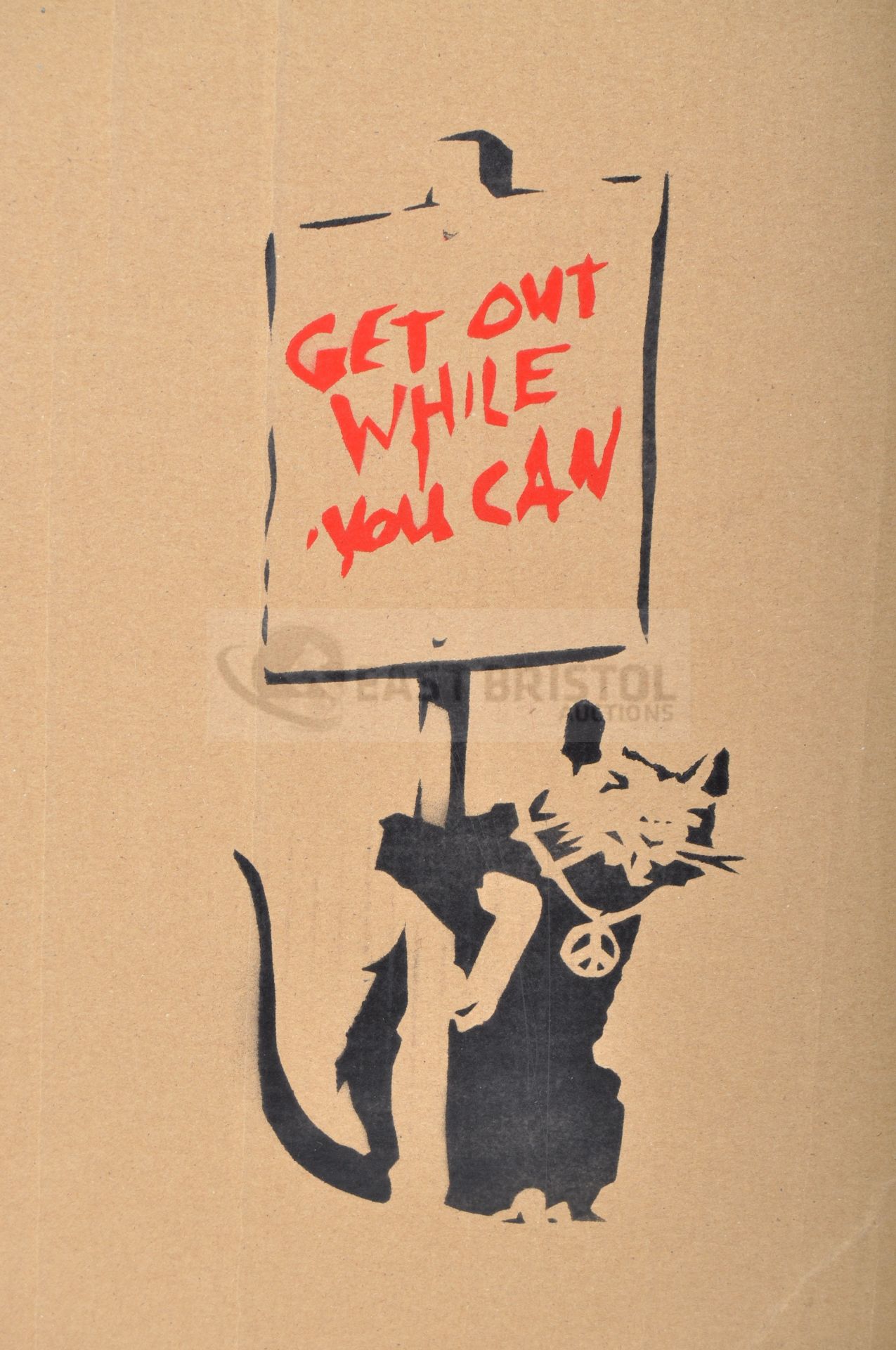 BANKSY - DISMALAND 2015 - GET OUT WHILE YOU CAN - Image 2 of 4