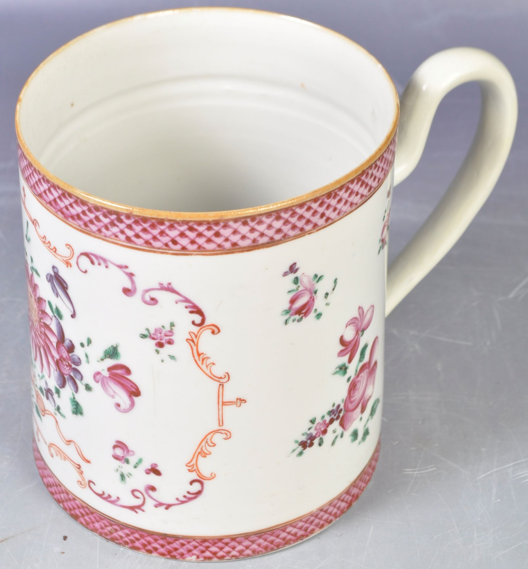18TH CENTURY CHINESE EXPORT WARE PORCELAIN TANKARD - Image 6 of 7
