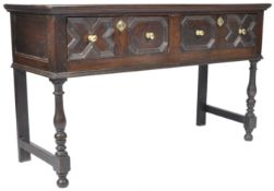 18TH / 19TH CENTURY GEORGIAN JACOBEAN REVIVAL OAK DRESSER BASE