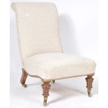 ORIGINAL GILLOW STAMPED LOW BEDROOM CHAIR