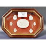 ANTIQUE ITALIAN GRAND TOUR PLASTER CAMEO COLLECTION