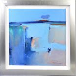 PETER WILEMAN B1946 - ORIGINAL OIL ON BOARD LANDSCAPE PAINTING