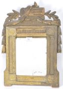 LATE 18TH CENTURY FRENCH CARVED GILT HANGING PIER MIRROR
