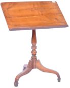 19TH CENTURY GEORGIAN FRUITWOOD READING STAND / ARTIST TABLE