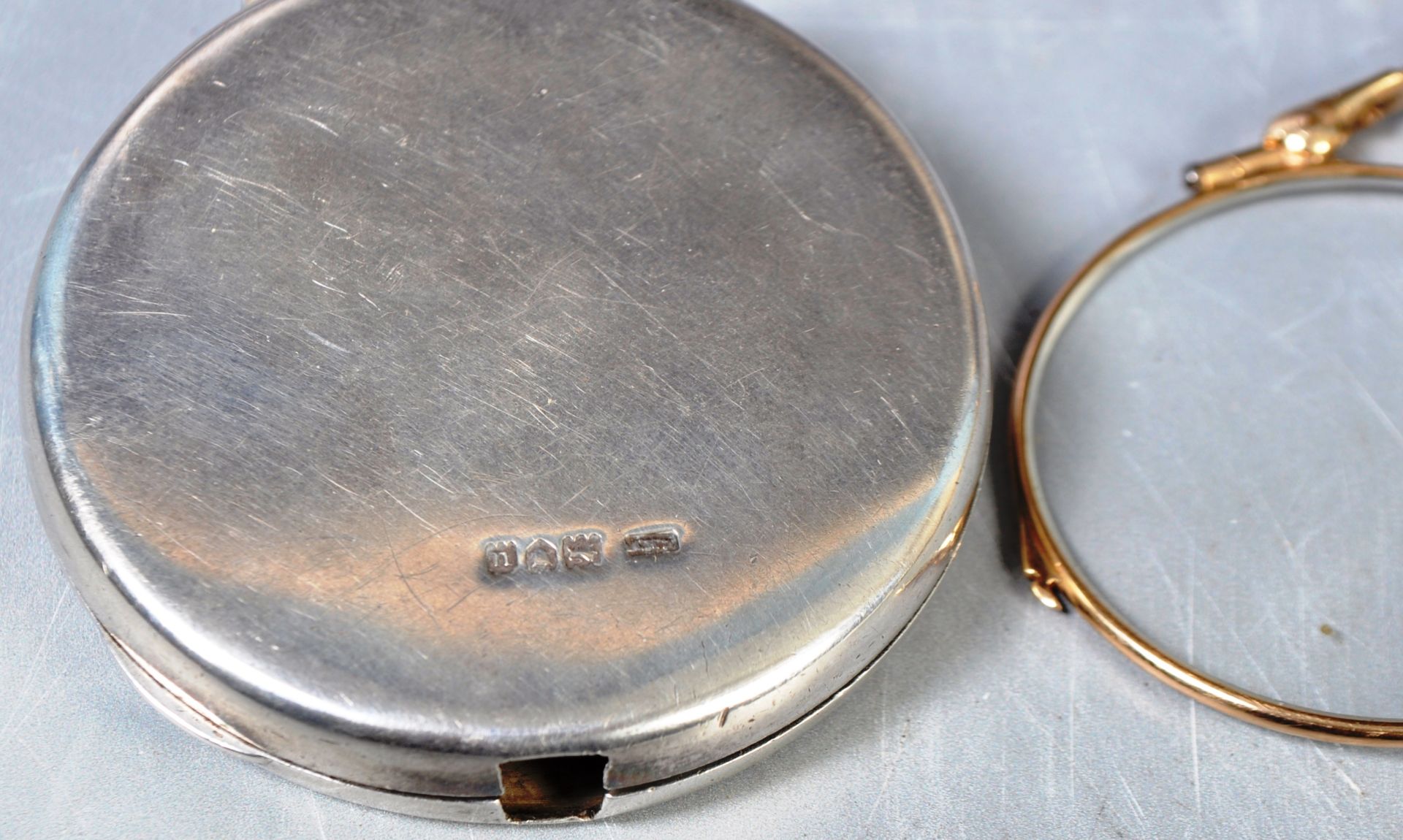 EARLY 20TH CENTURY GOLD LORGNETTE WITHIN A SILVER CASE - Image 7 of 7