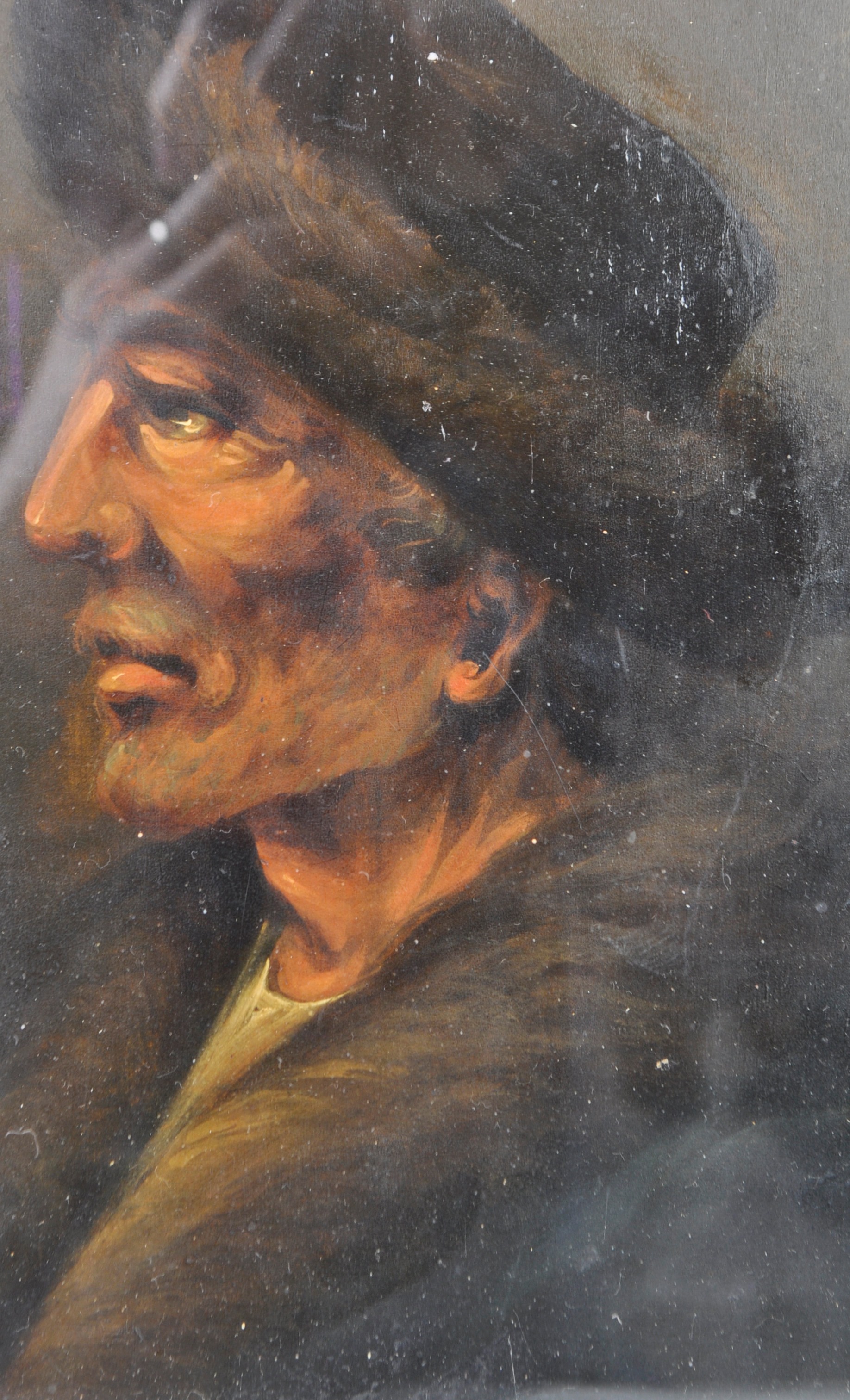 19TH CENTURY OIL ON BOARD PORTRAIT PAINTING OF AN ELDERLY GENTLEMAN - Image 3 of 6