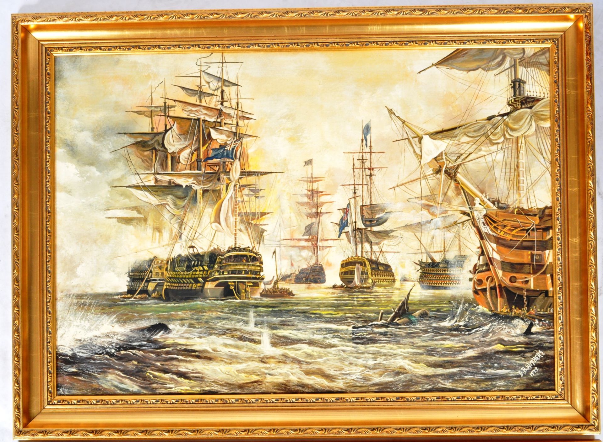 D.B. WITHERS - TWO OIL ON BOARD NAUTICAL SHIP PAINTINGS - Bild 2 aus 13