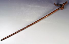 19TH CENTURY VICTORIAN CARVED WALKING STICK CANE