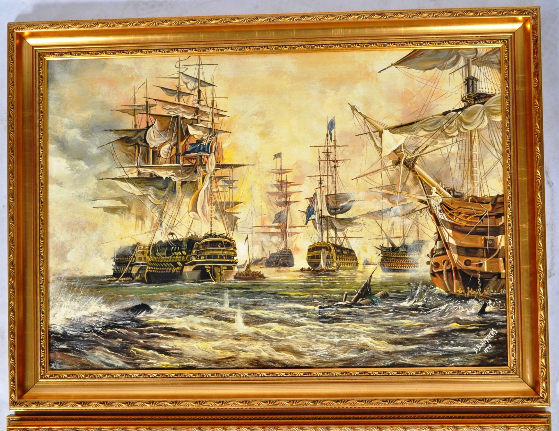 D.B. WITHERS - TWO OIL ON BOARD NAUTICAL SHIP PAINTINGS - Bild 3 aus 13