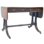 ANTIQUE ROSEWOOD REGENCY SOFA TABLE RETAILED BY HARRIS OF LONDON