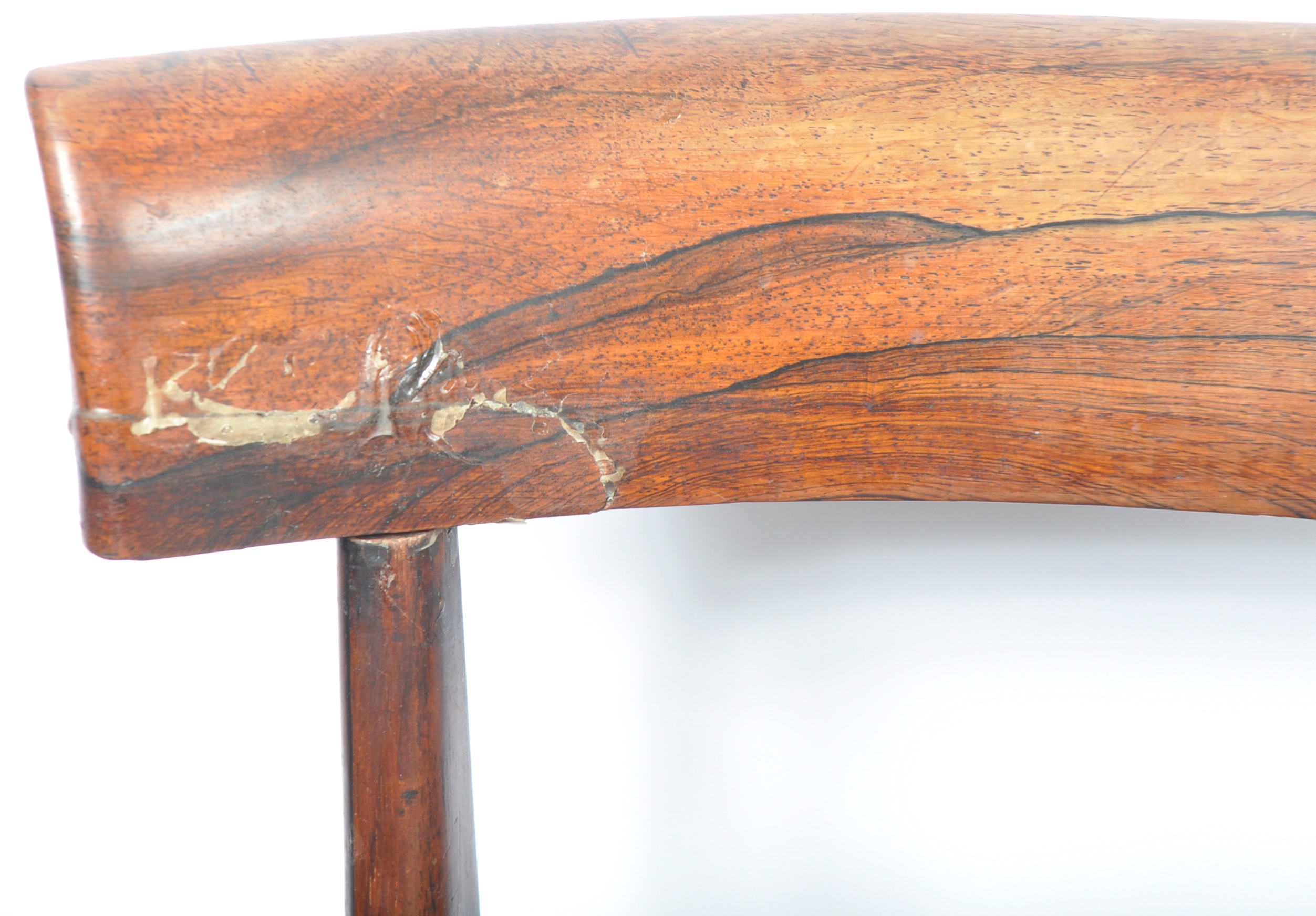 SET OF SIX ANTIQUE ROSEWOOD DINING CHAIRS IN THE GILLOWS STYLE - Image 7 of 12