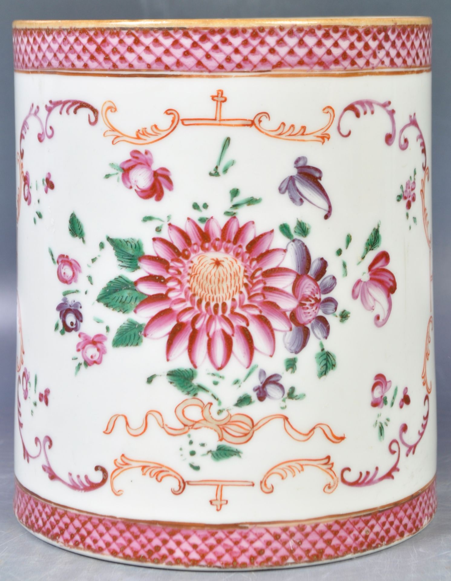 18TH CENTURY CHINESE EXPORT WARE PORCELAIN TANKARD - Image 2 of 7